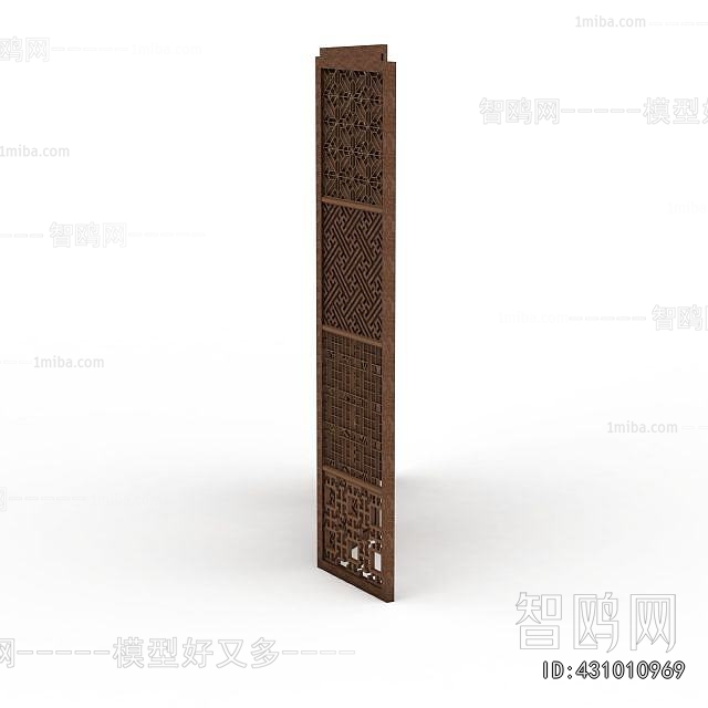 New Chinese Style Wooden Screen Partition