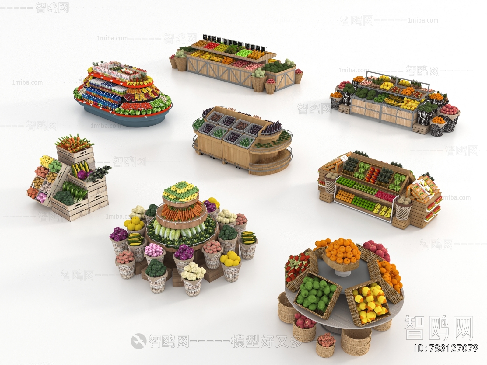 Modern Supermarket Shelf