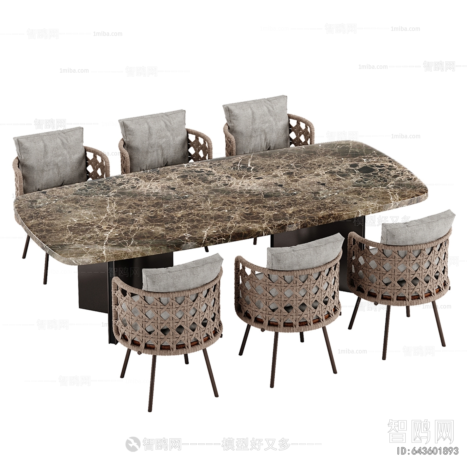 Wabi-sabi Style Dining Table And Chairs