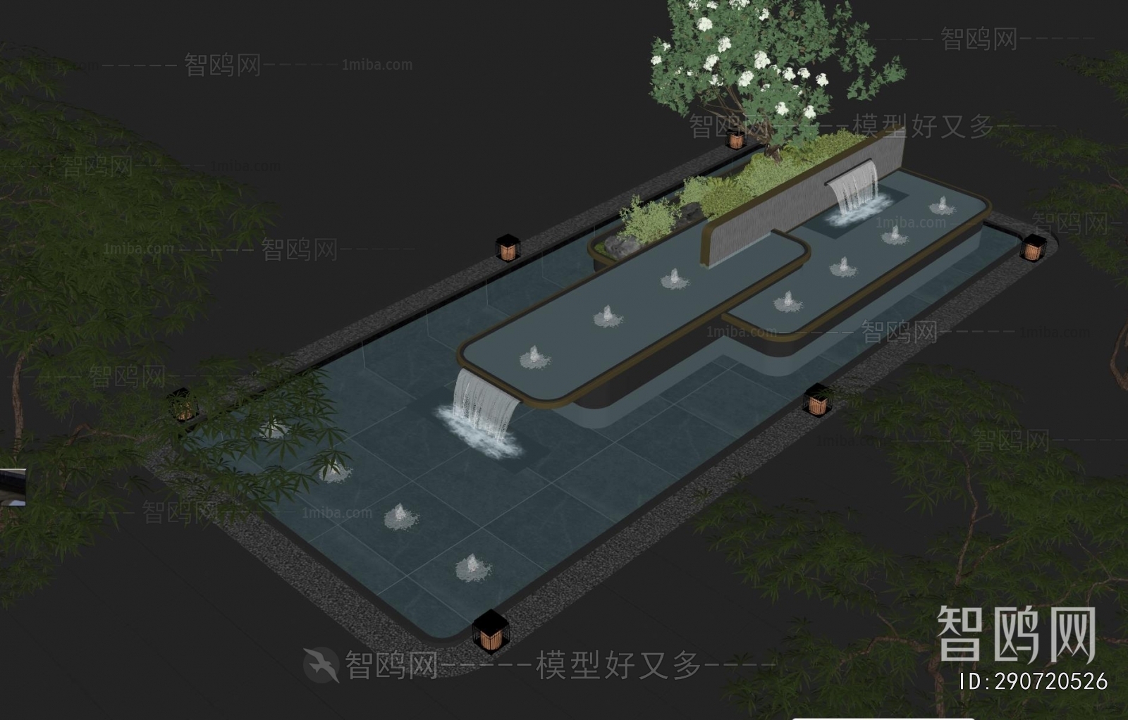 Modern Rockery Waterscape