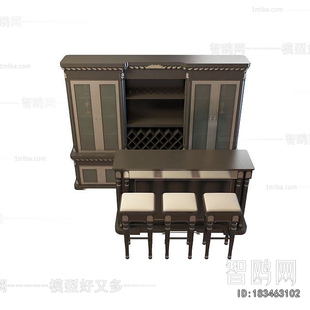 European Style Wine Cabinet