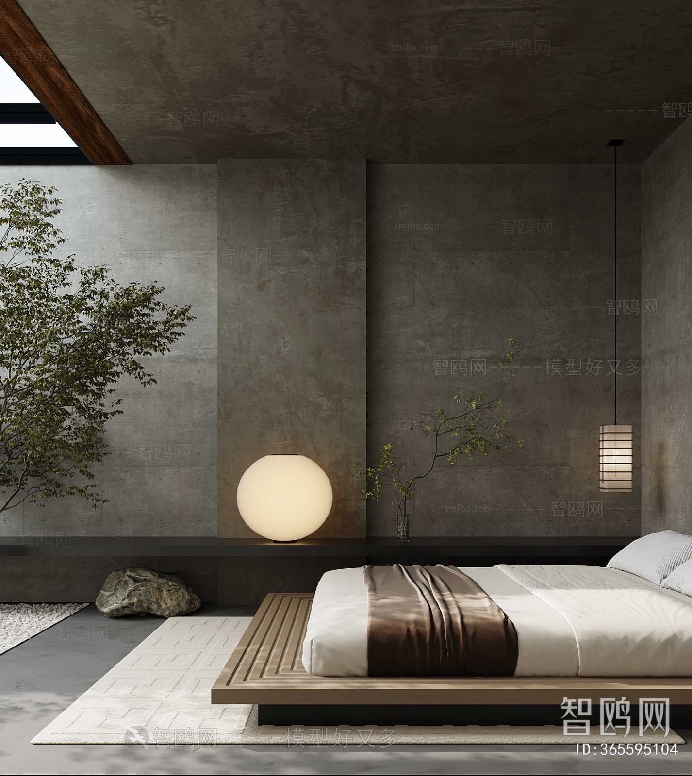 Wabi-sabi Style Bedroom