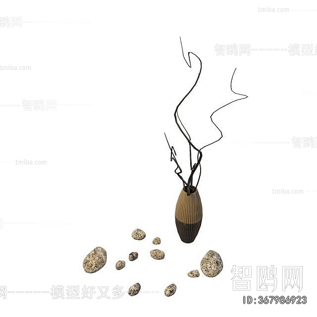 Wabi-sabi Style Dried Branch