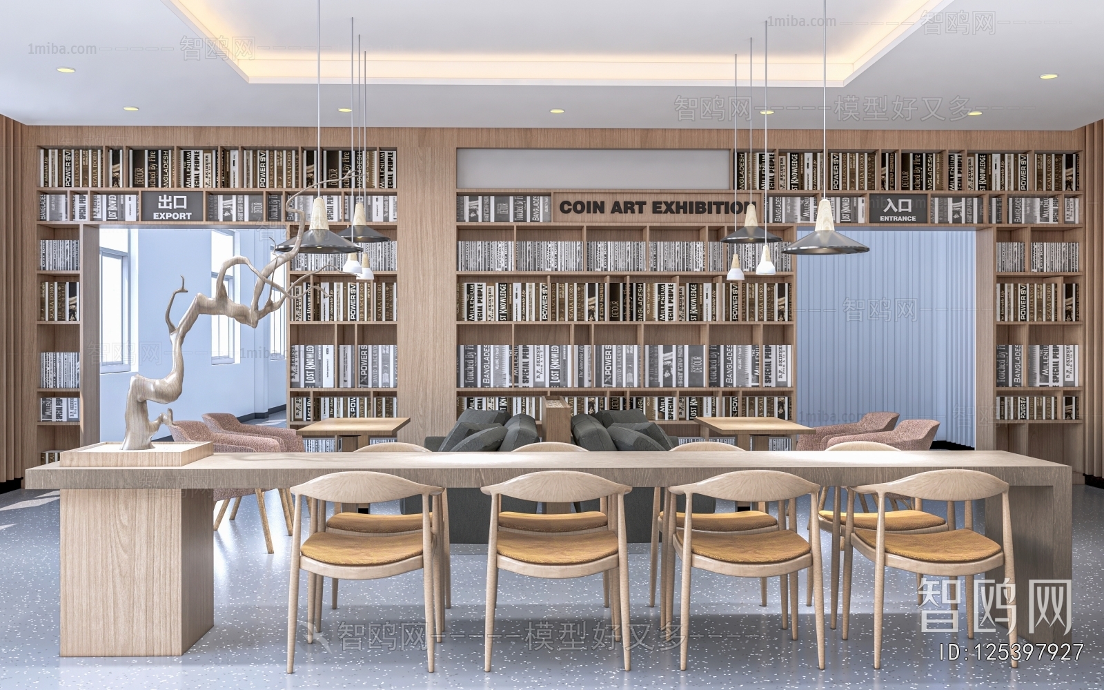 Modern Bookstore Book Bar