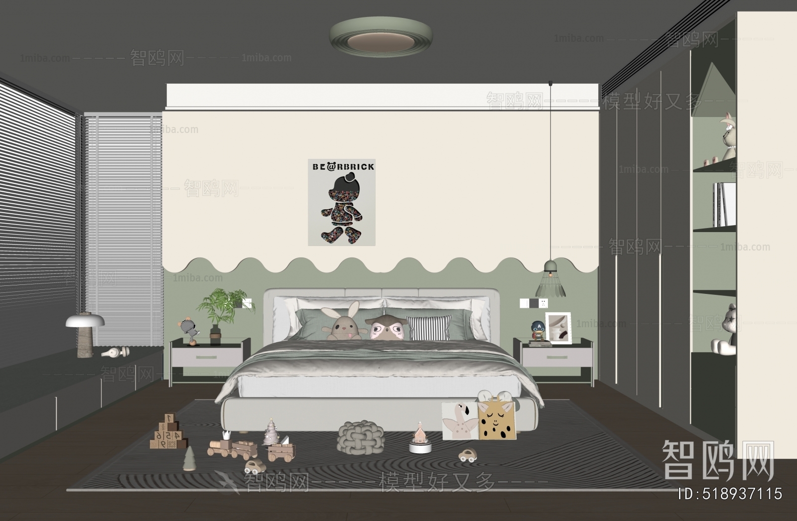 Modern Boy's Room And Son's Room