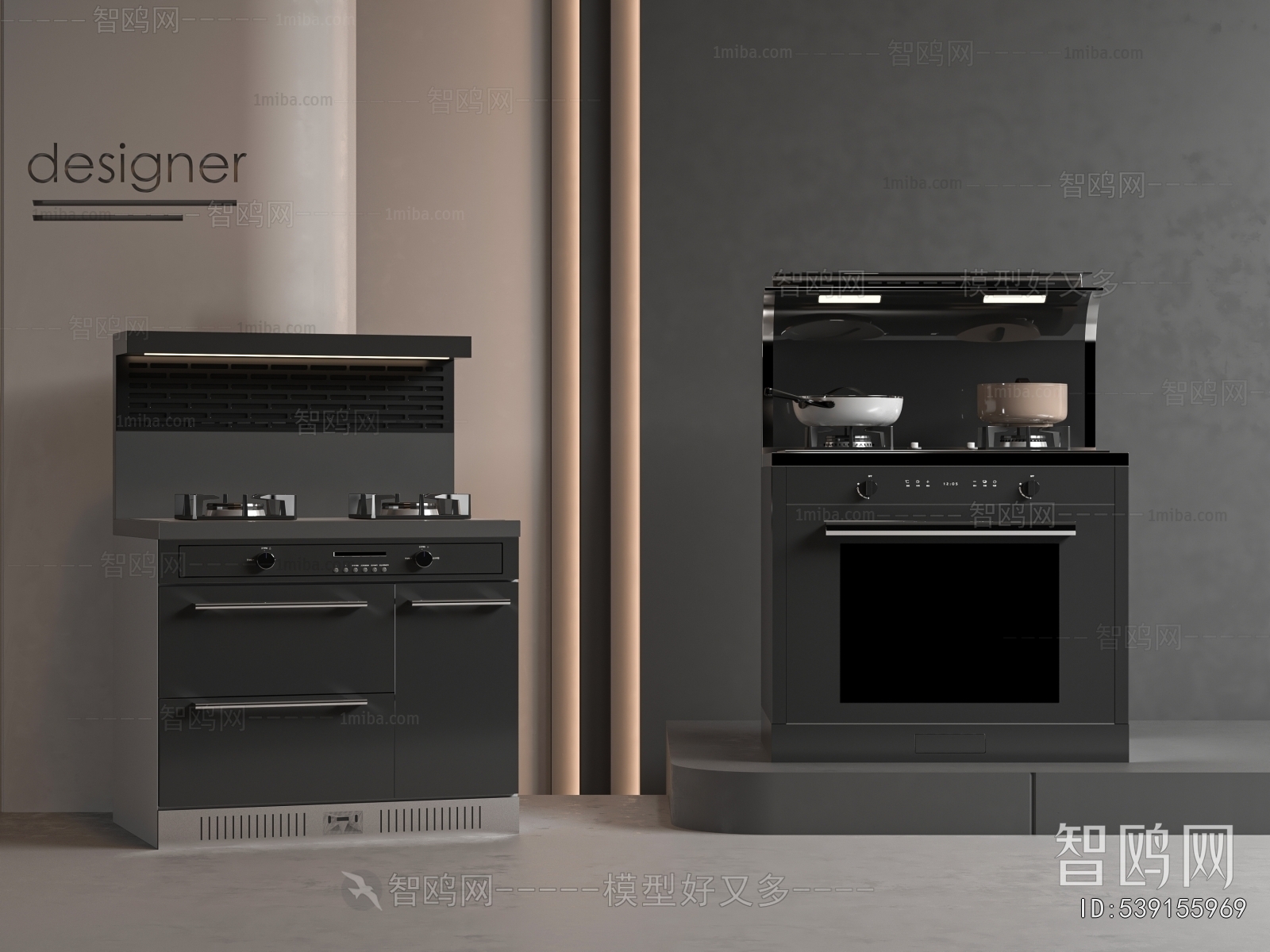 Modern Kitchen Electric Gas Range