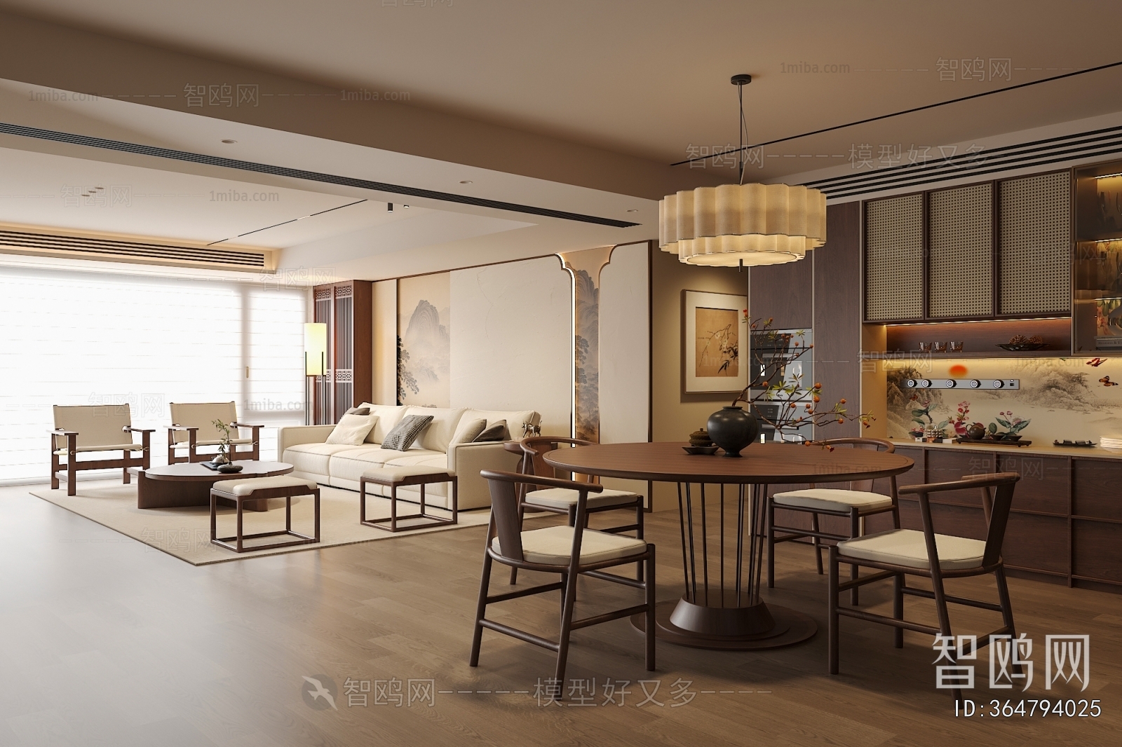 New Chinese Style Dining Room