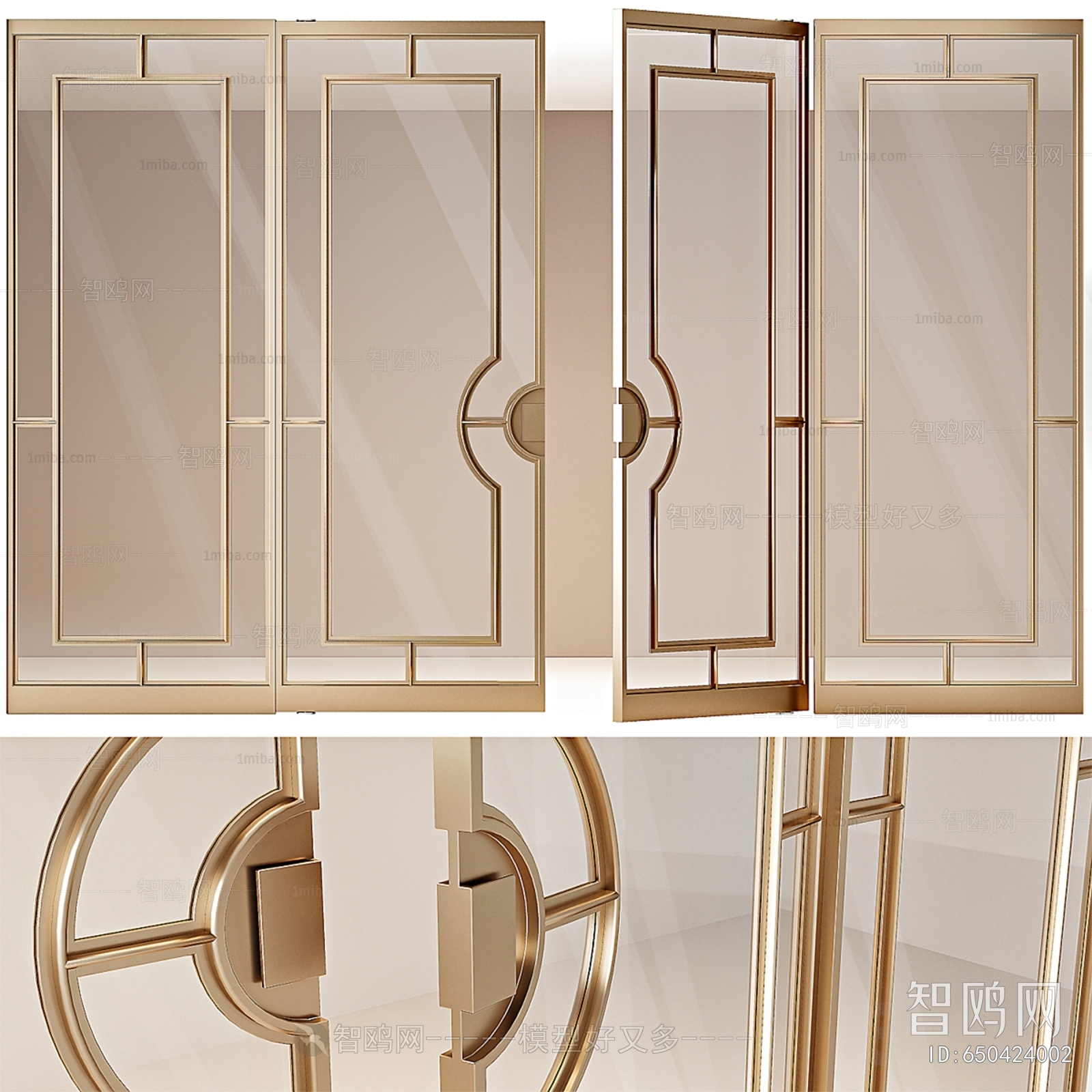 Simple European Style Single Door