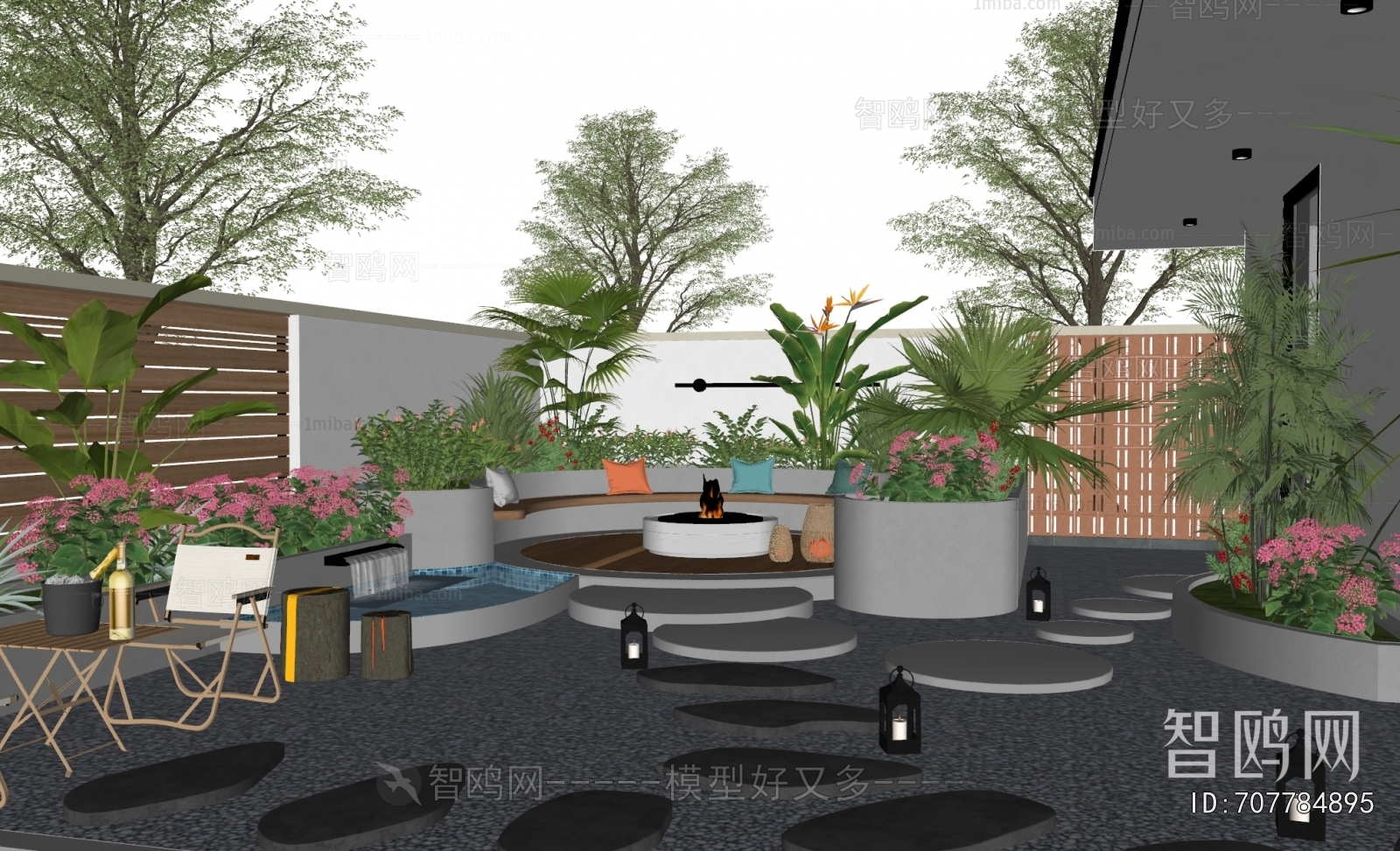 Modern Courtyard/landscape