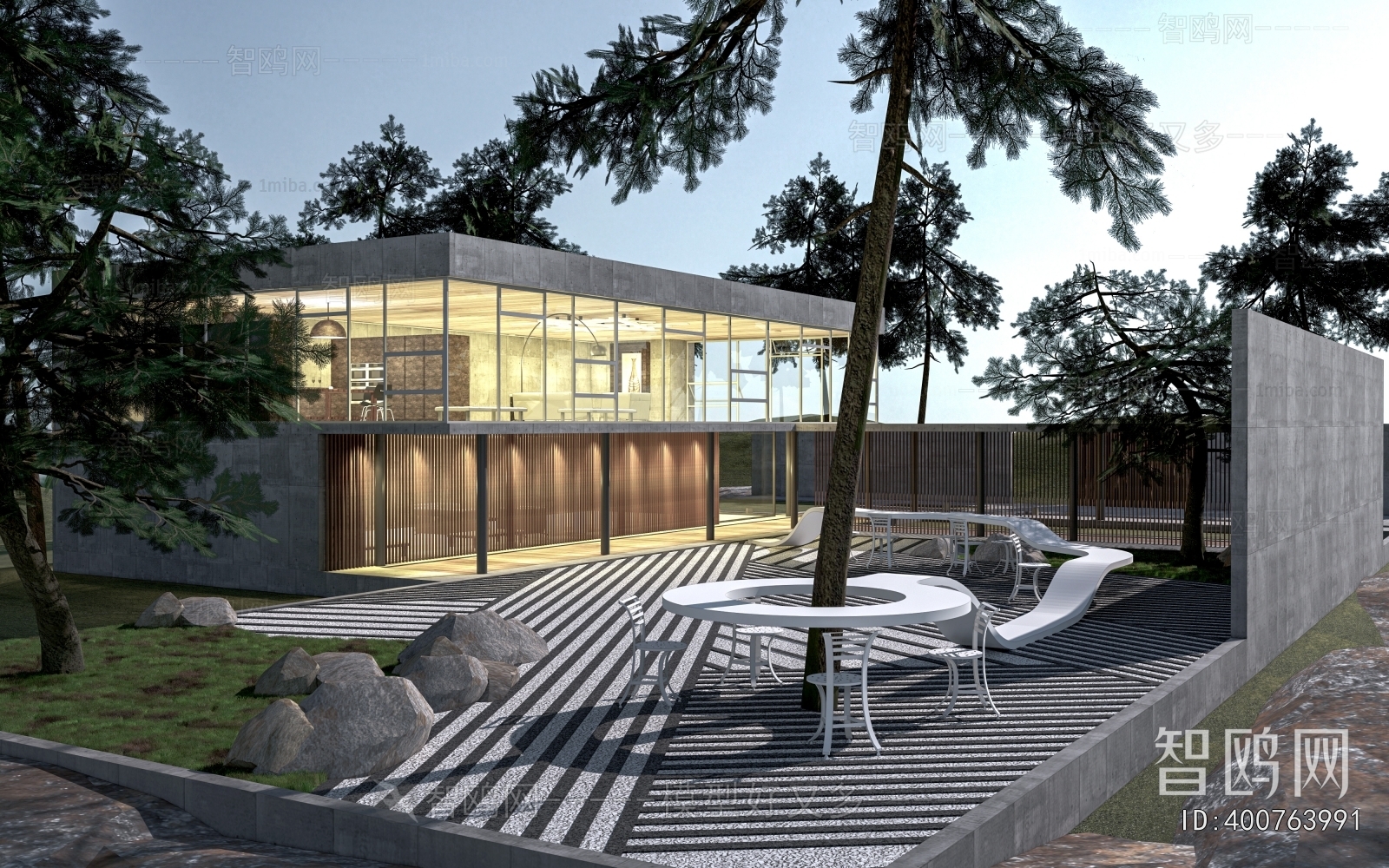 Modern Courtyard/landscape