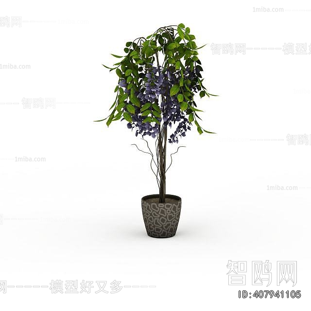 Modern Ground Green Plant Potted Plants