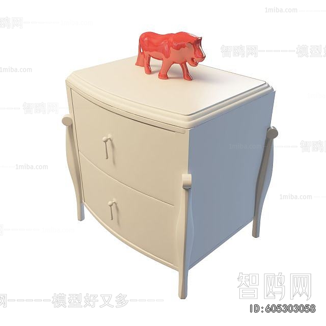 European Style Bedside Cupboard