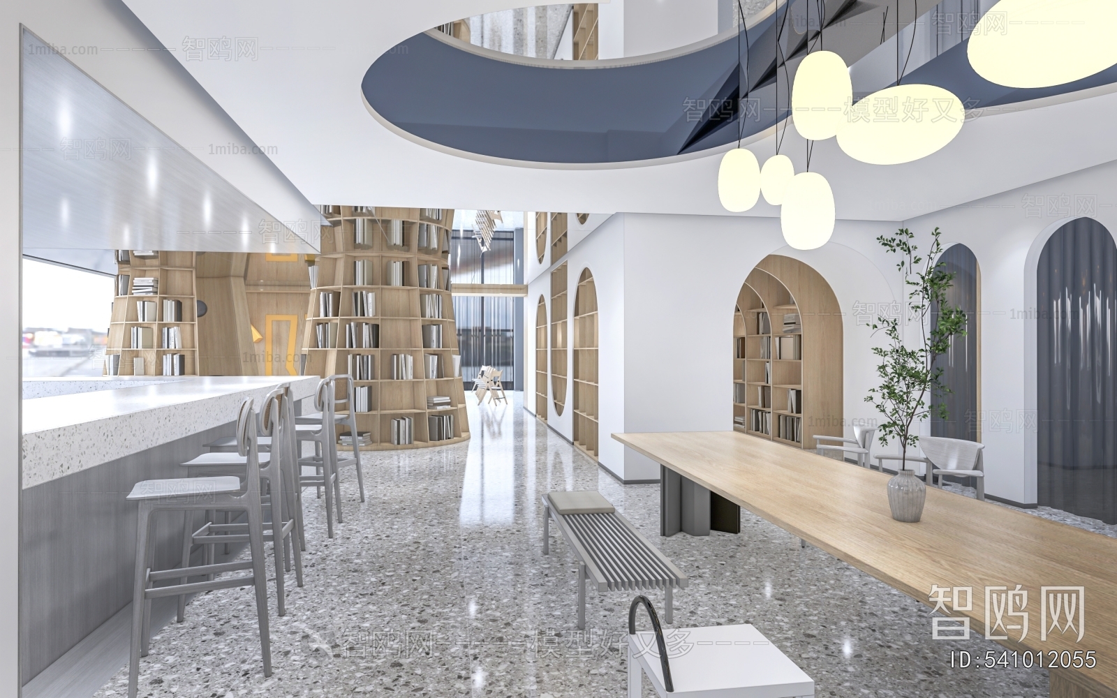 Modern Bookstore Book Bar