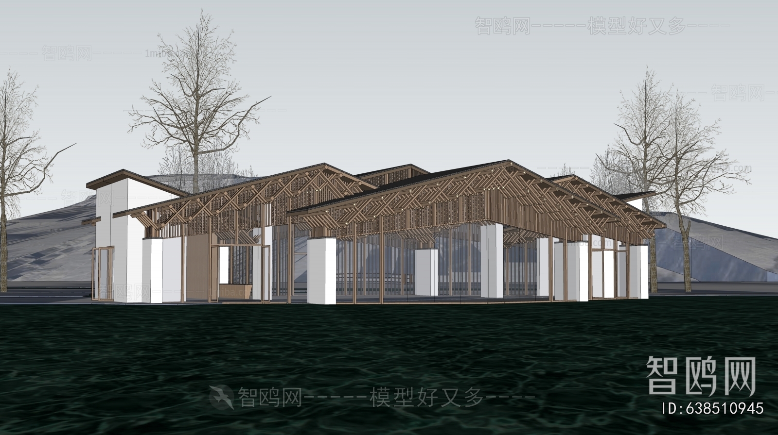New Chinese Style Architecture Of Artistic Style