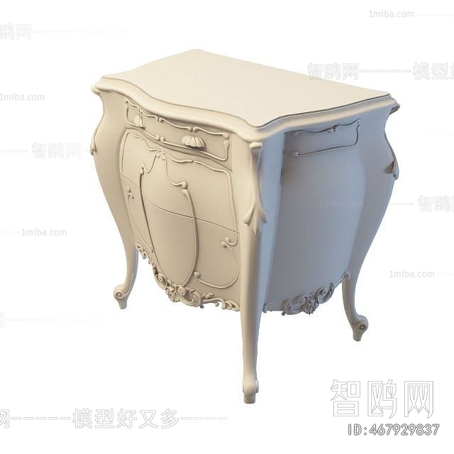 European Style Bedside Cupboard