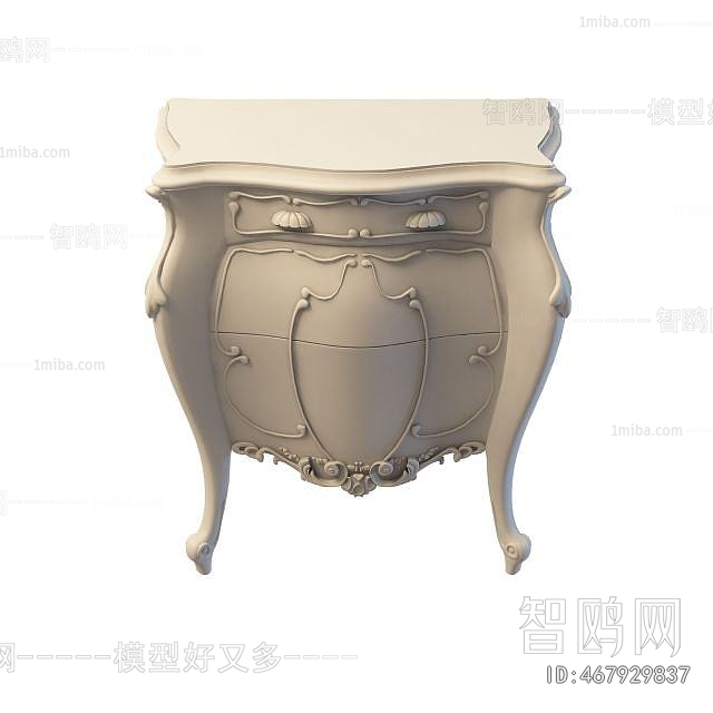 European Style Bedside Cupboard