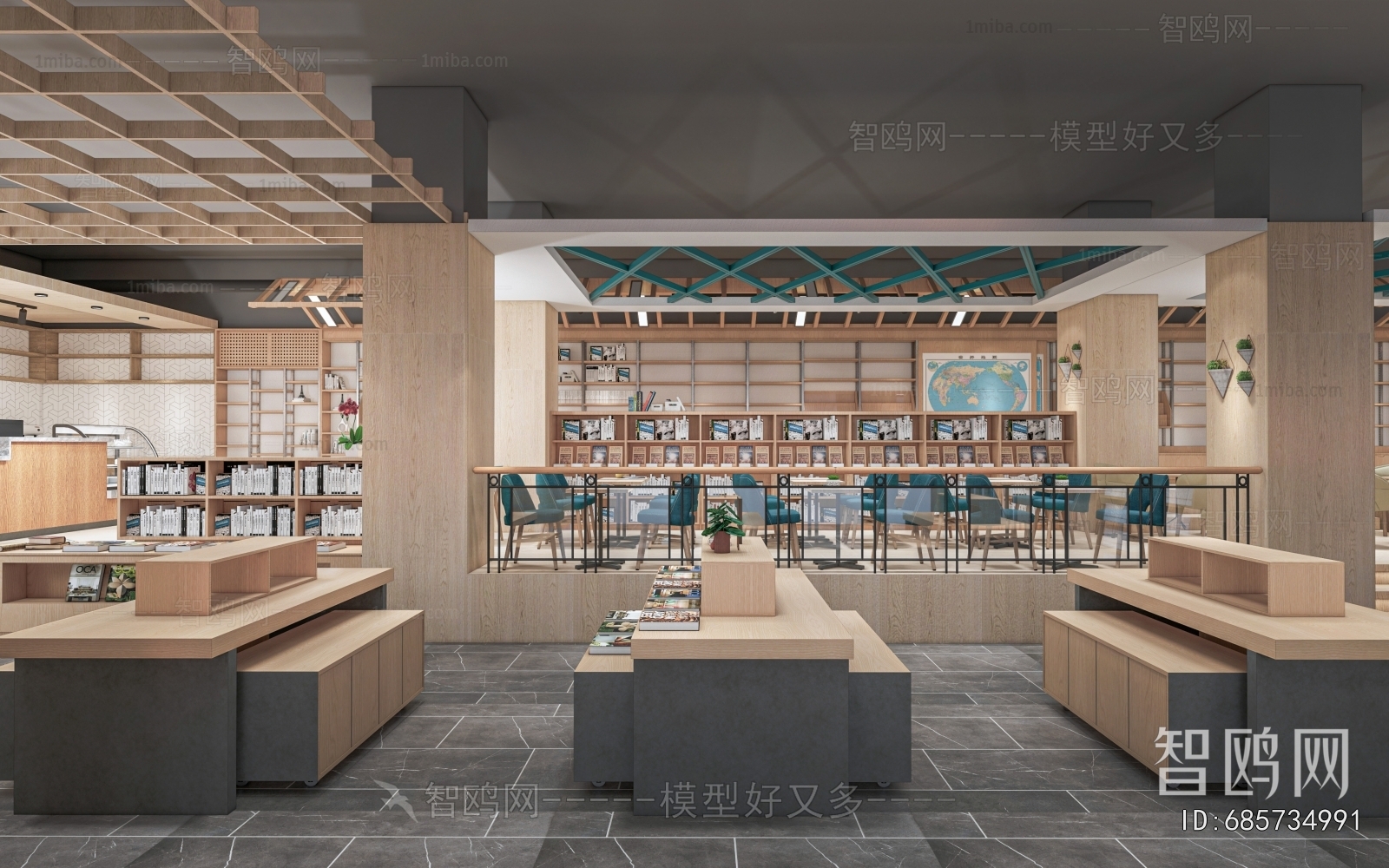 Modern Bookstore Book Bar