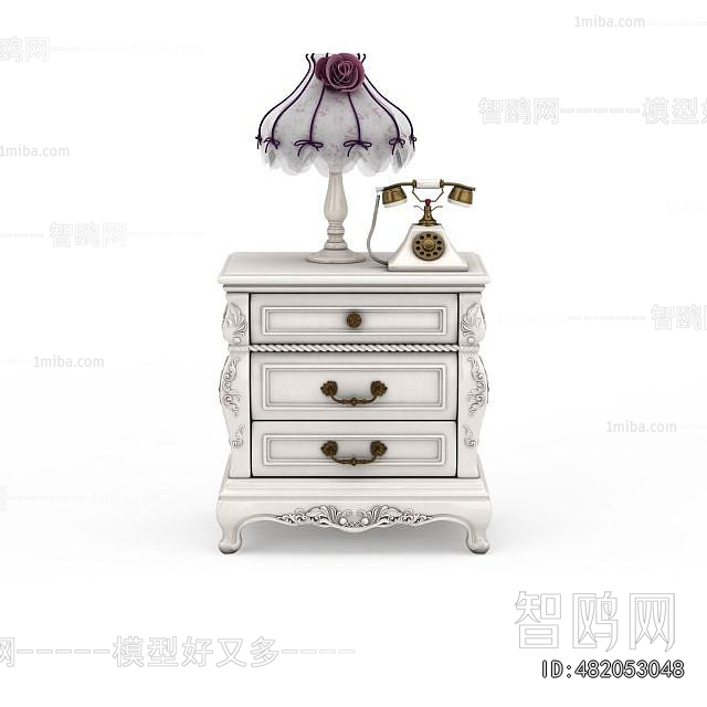 European Style Bedside Cupboard