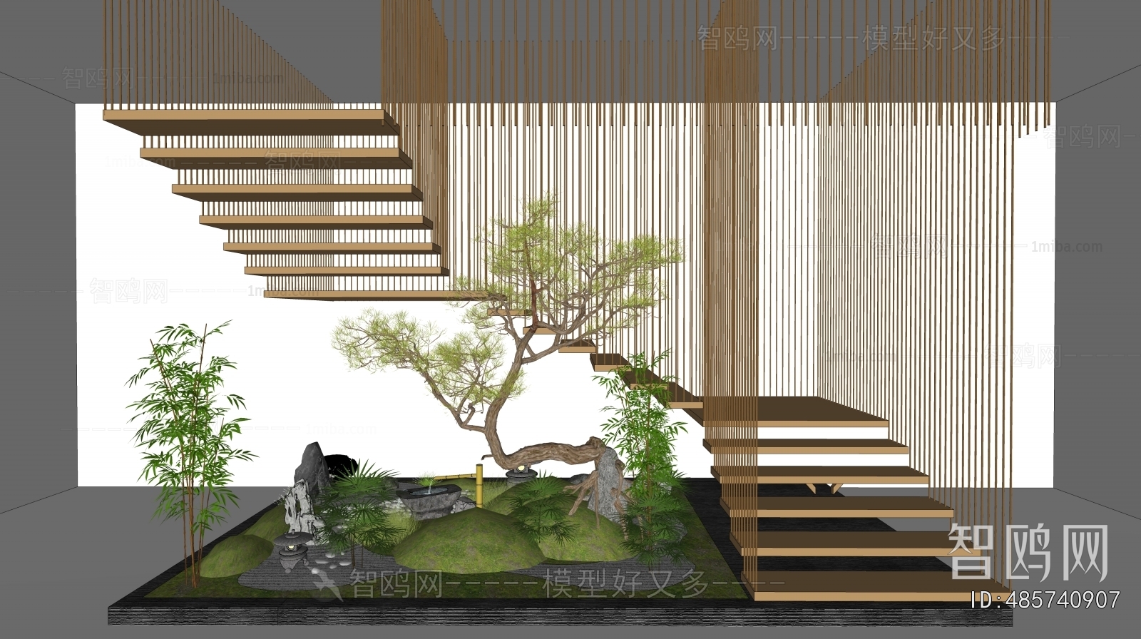 New Chinese Style Plant Landscaping