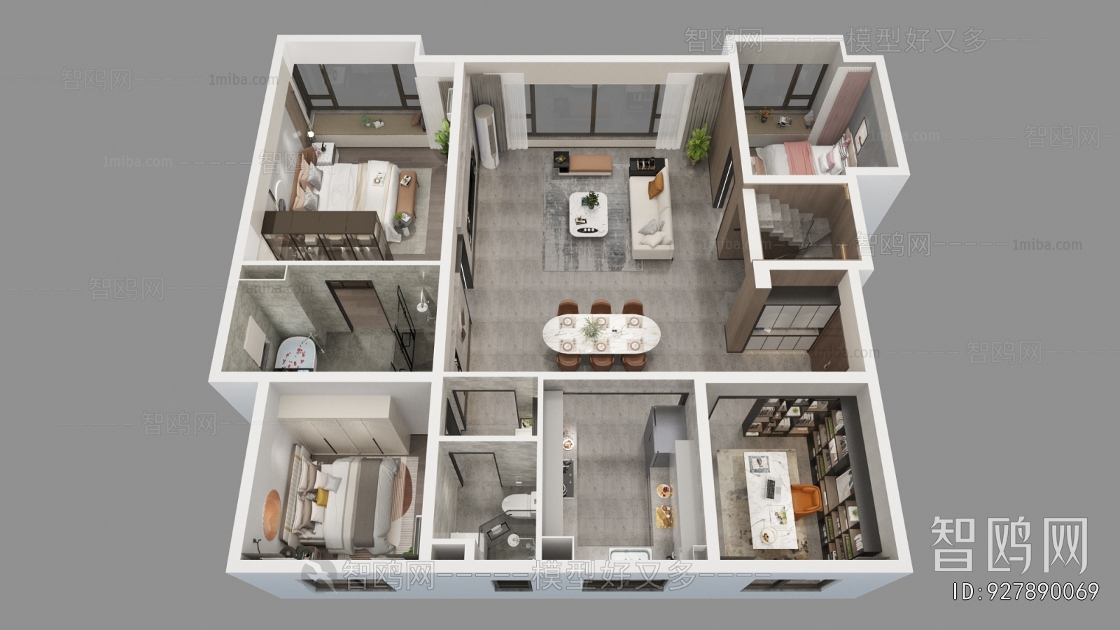 Modern A Bird's-eye View Of Home Decoration