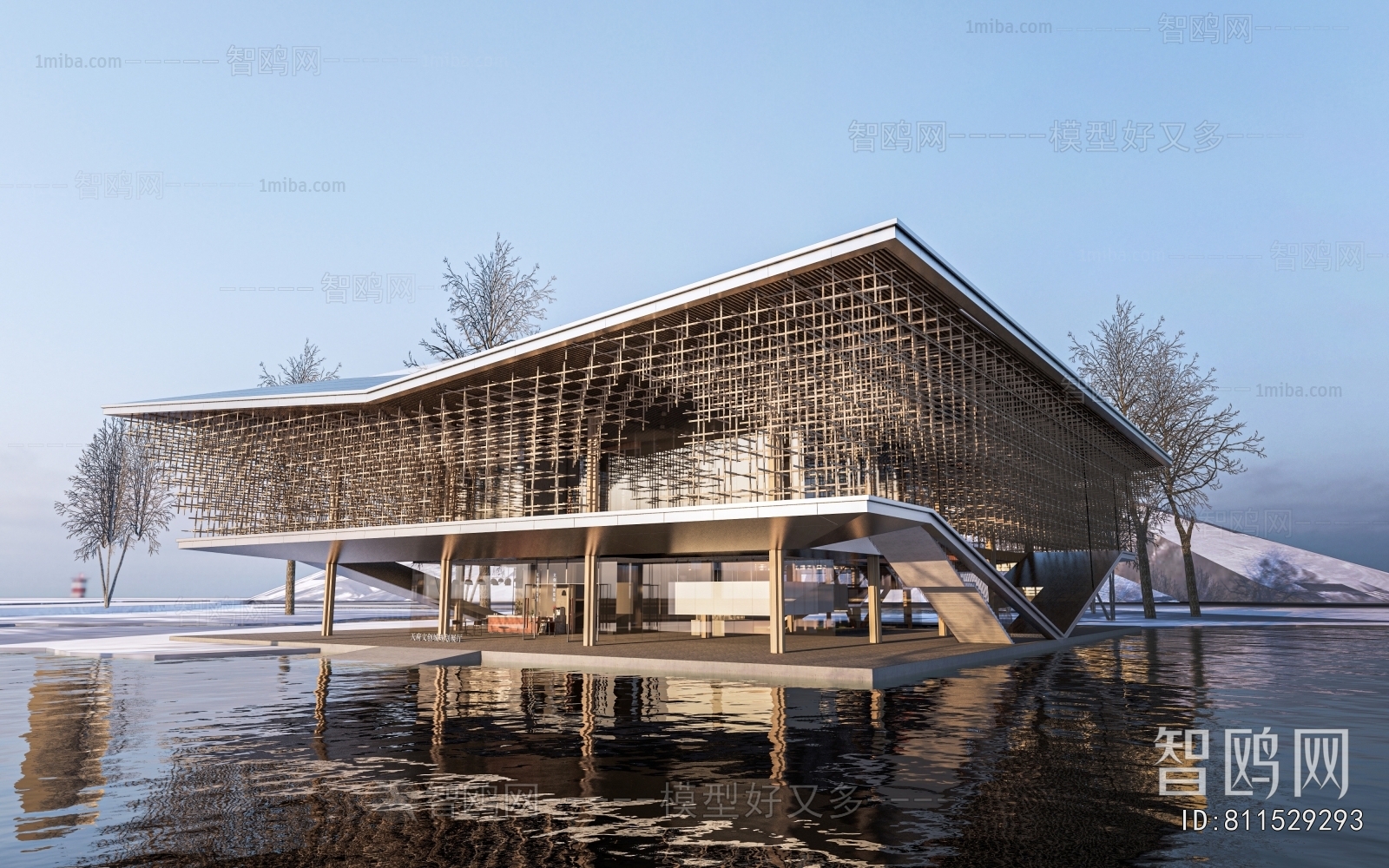 New Chinese Style Architecture Of Artistic Style