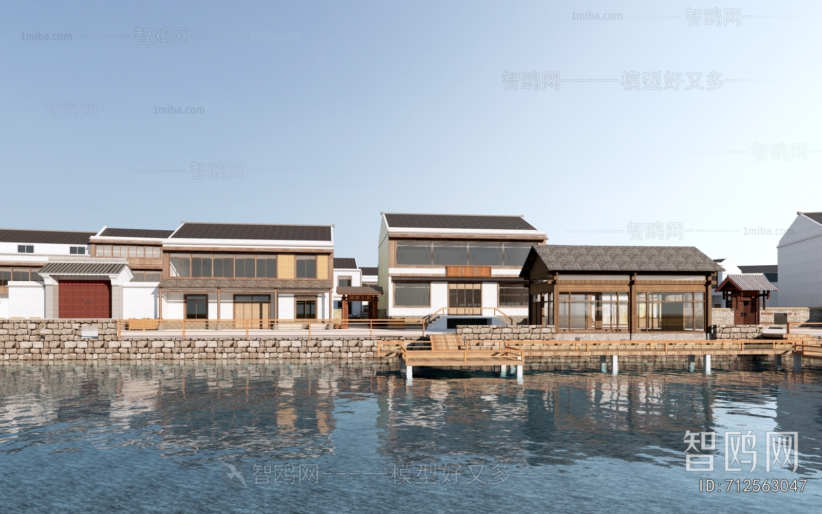 New Chinese Style Appearance Of Commercial Building