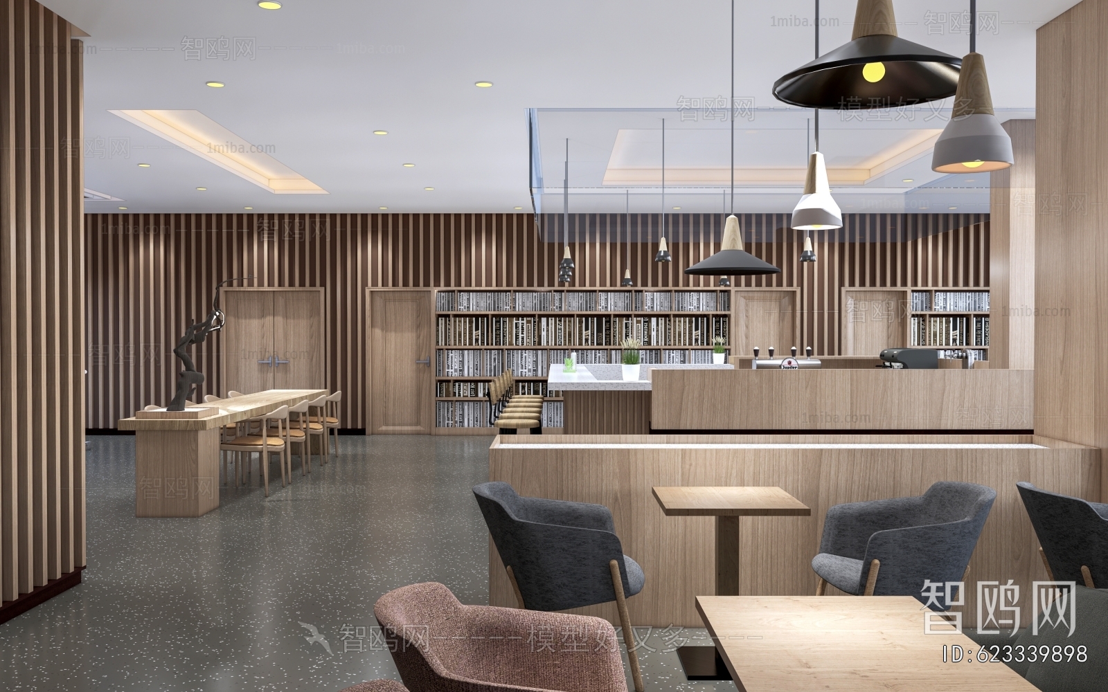 Modern Bookstore Book Bar