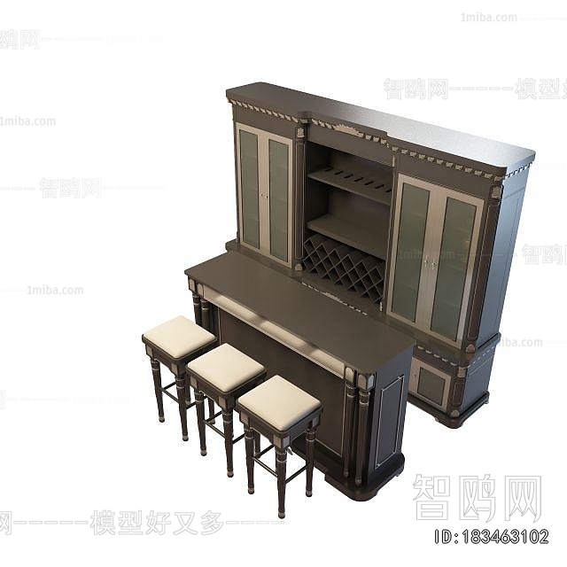 European Style Wine Cabinet