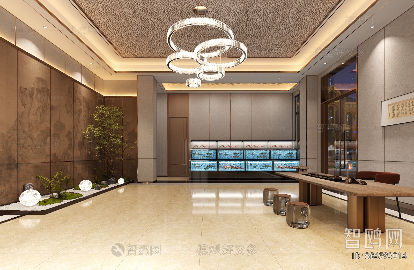 New Chinese Style Lobby Hall