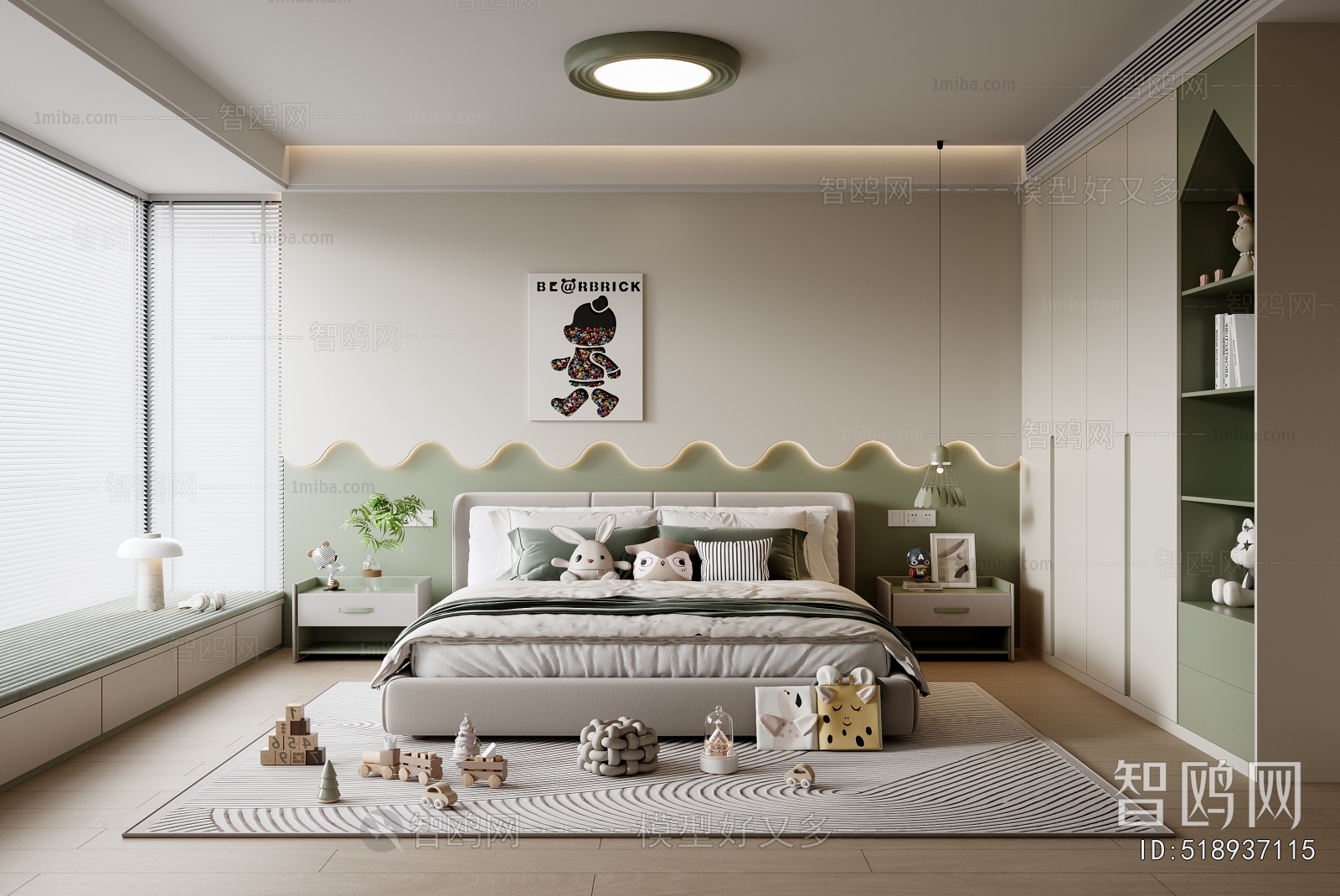 Modern Boy's Room And Son's Room