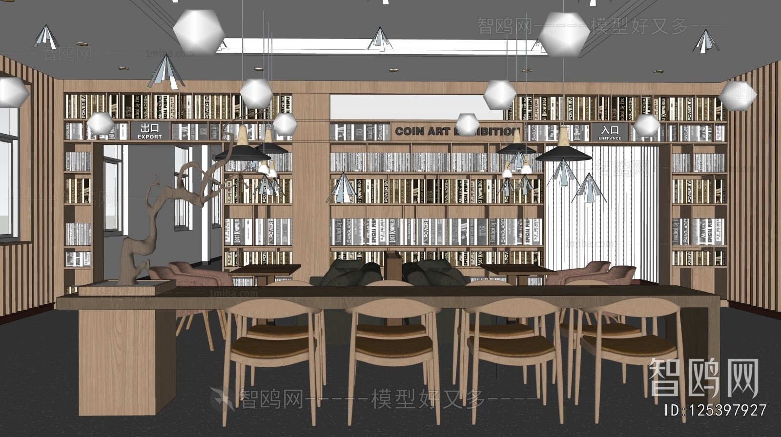 Modern Bookstore Book Bar