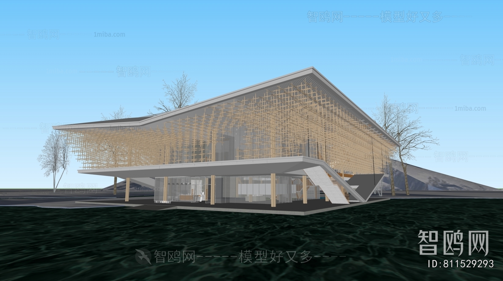 New Chinese Style Architecture Of Artistic Style