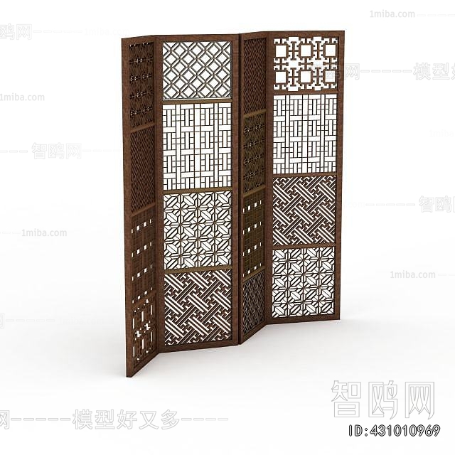 New Chinese Style Wooden Screen Partition