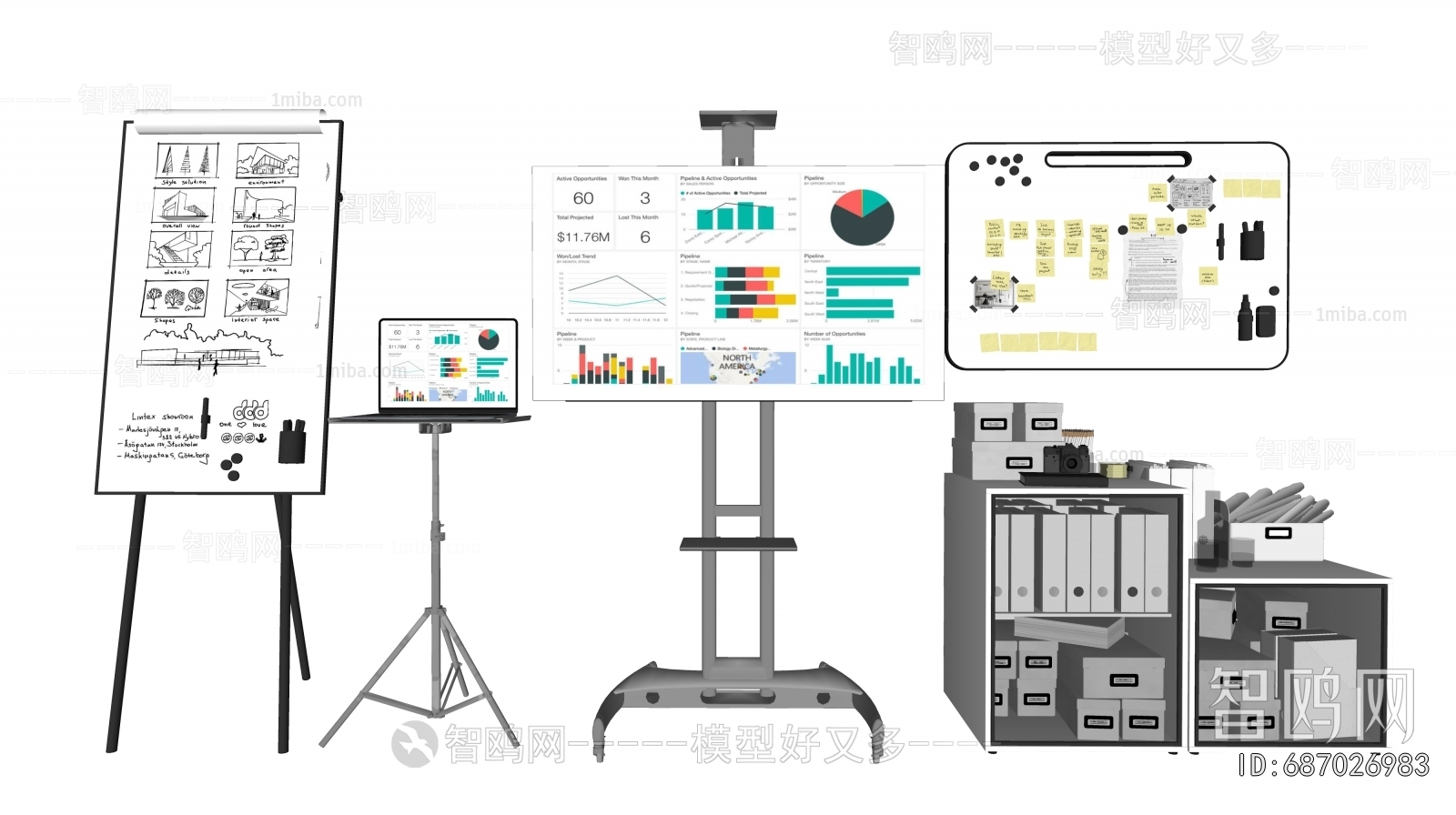 Modern Blackboard/whiteboard
