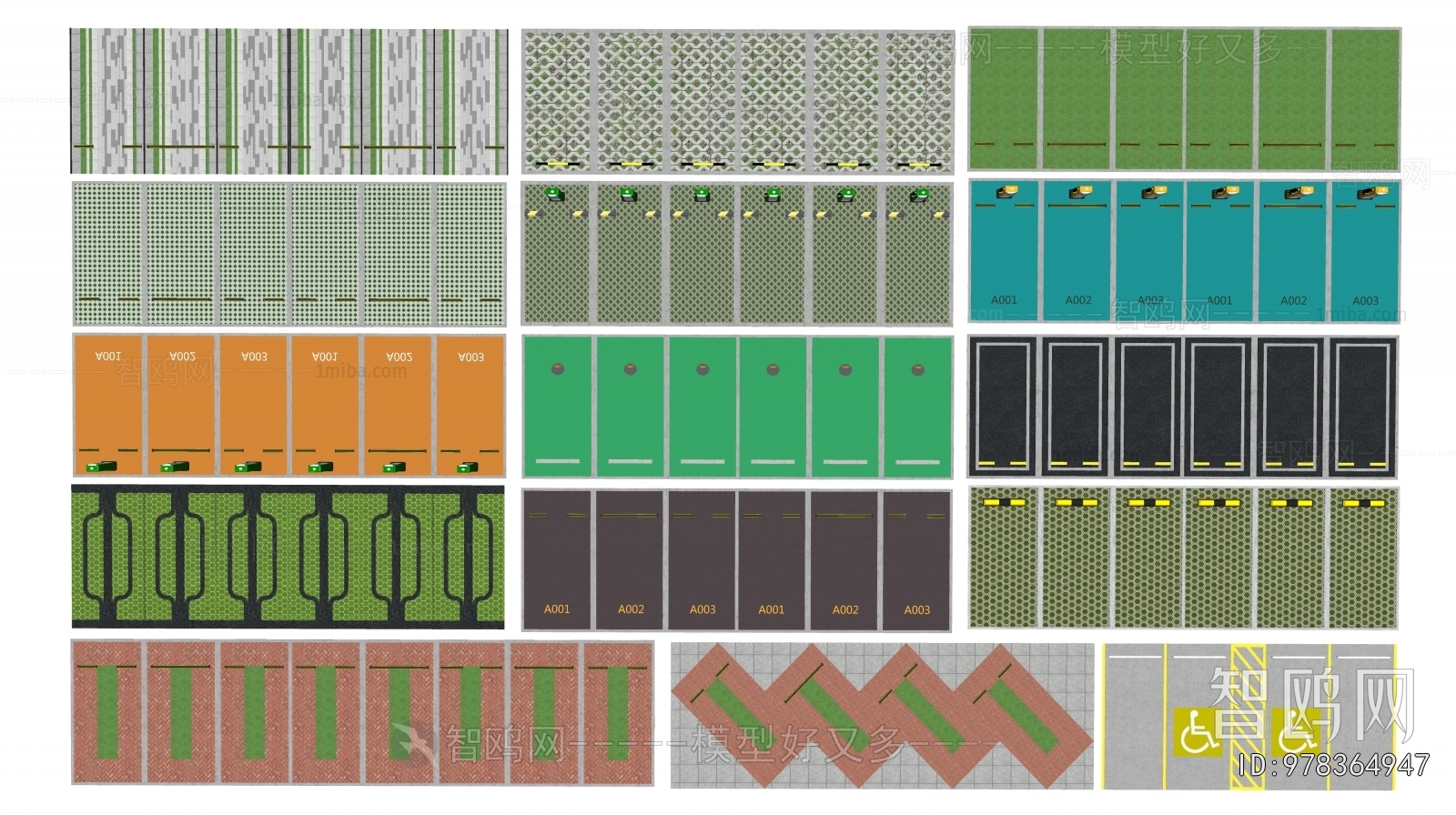 Modern Outdoor Parking Lot