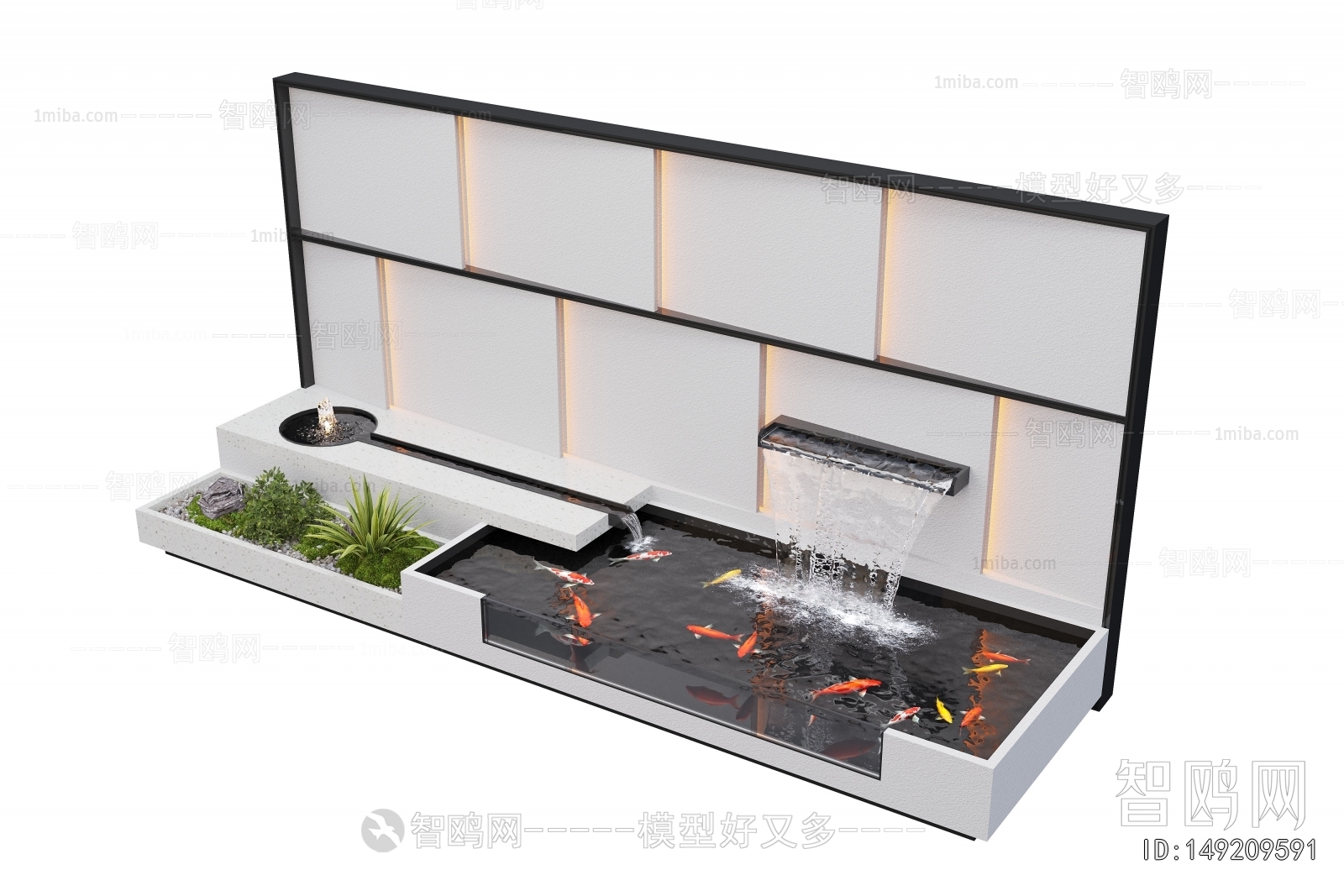 Modern Rockery Waterscape