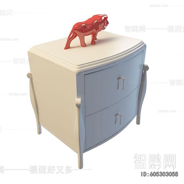 European Style Bedside Cupboard