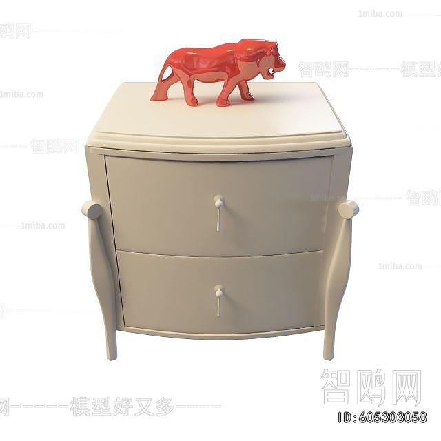 European Style Bedside Cupboard