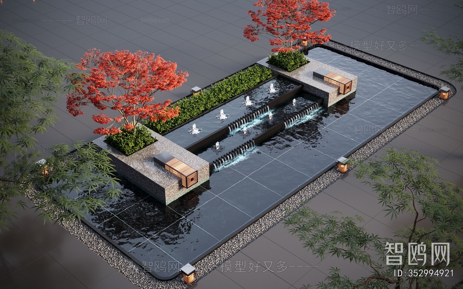 Modern Rockery Waterscape