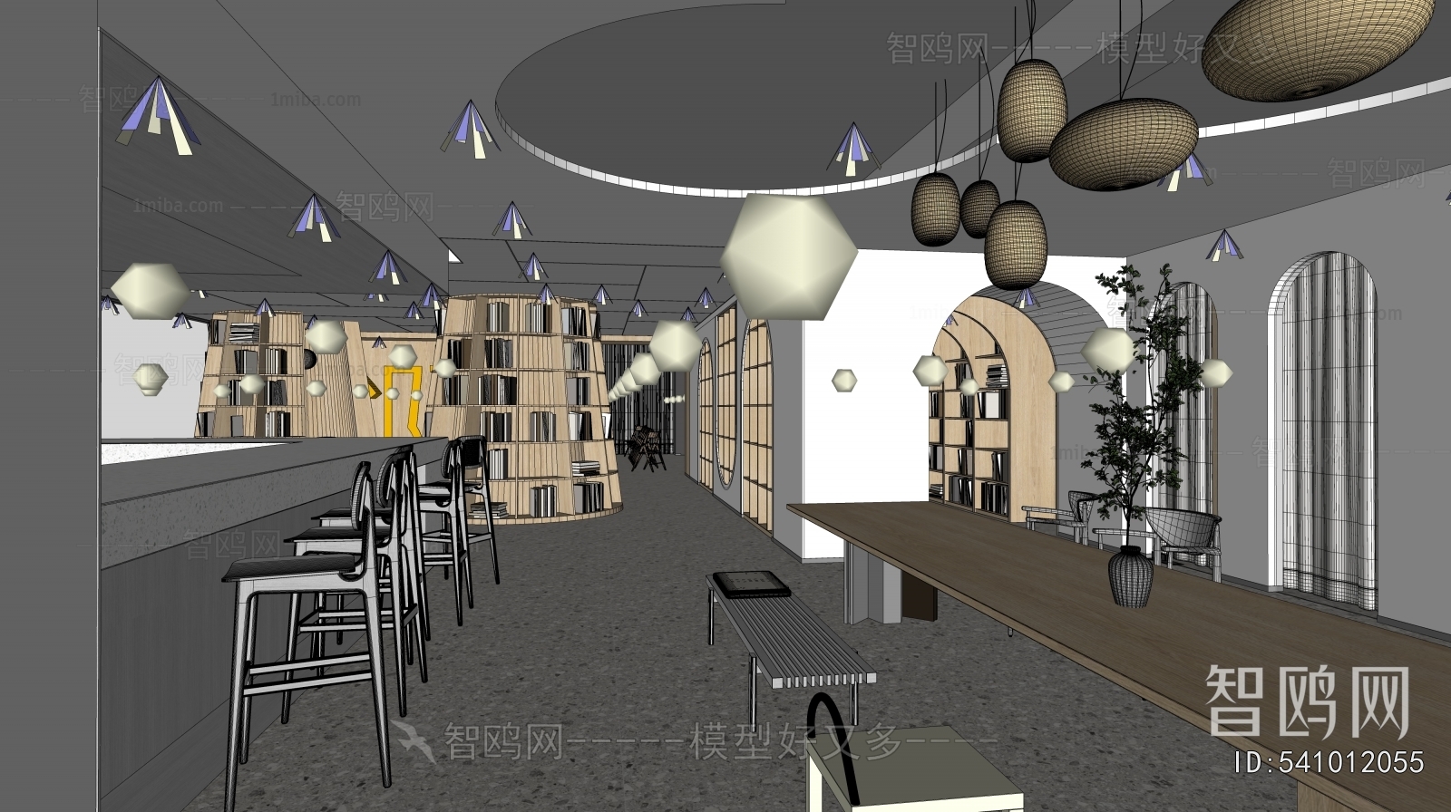 Modern Bookstore Book Bar