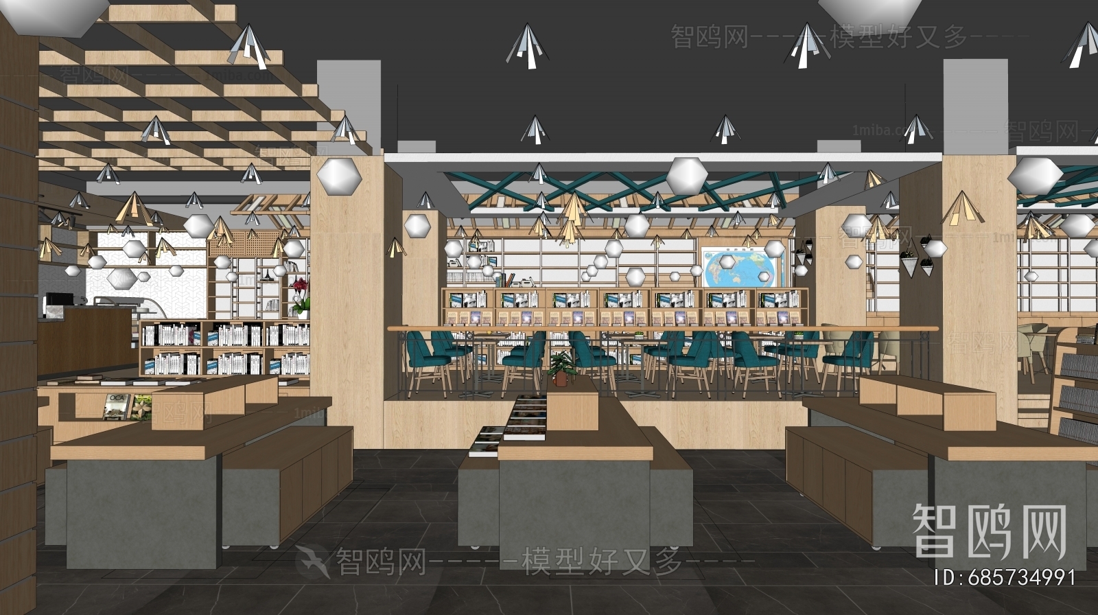 Modern Bookstore Book Bar