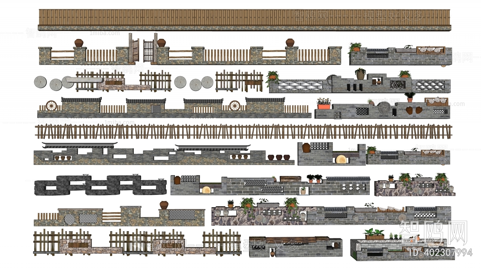 New Chinese Style Landscape Wall