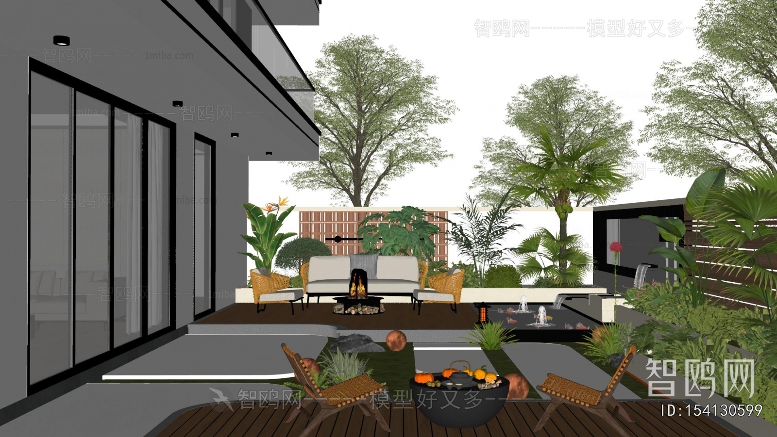 Modern Courtyard/landscape