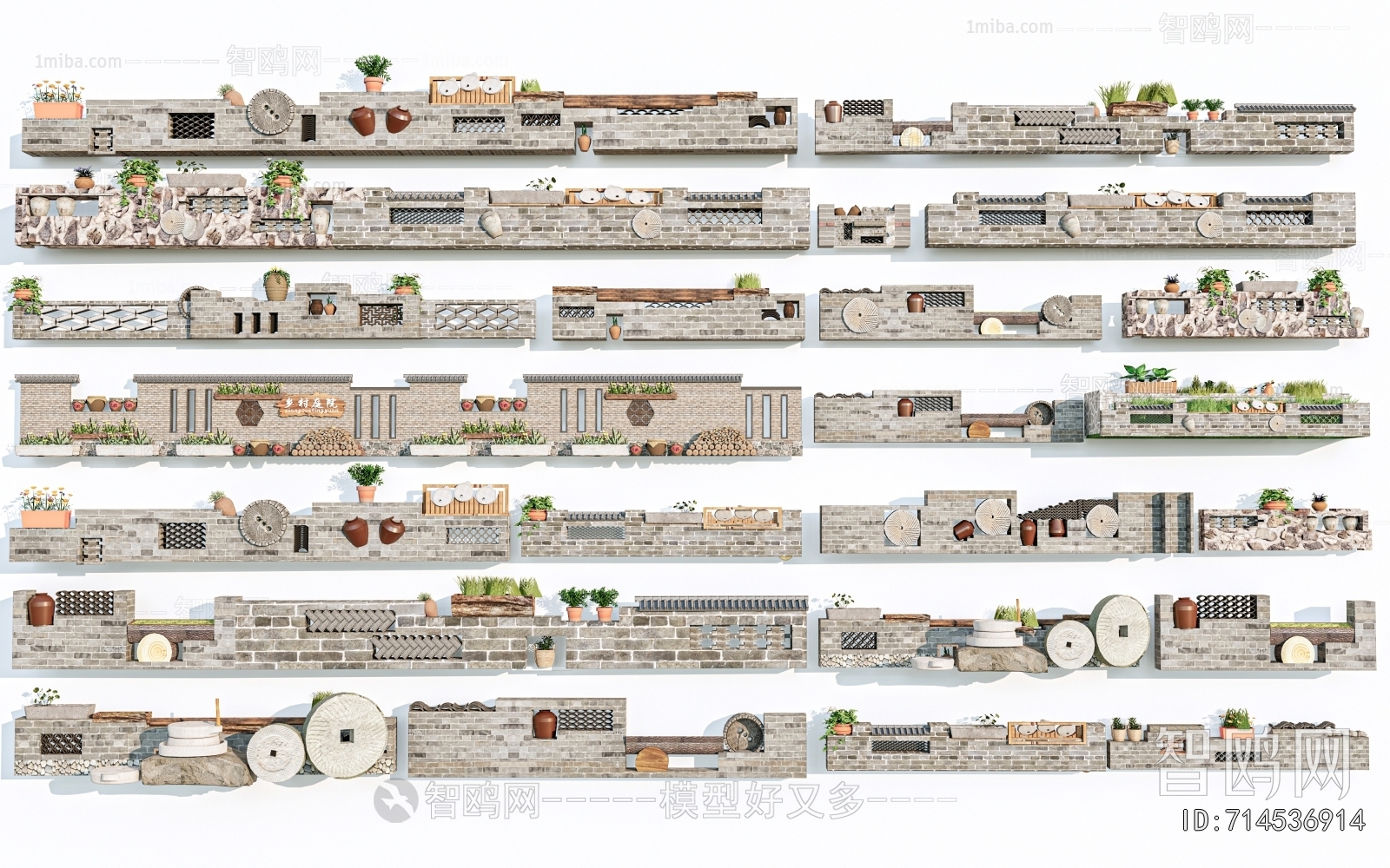 New Chinese Style Landscape Wall