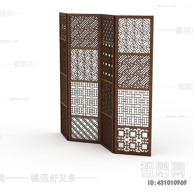 New Chinese Style Wooden Screen Partition