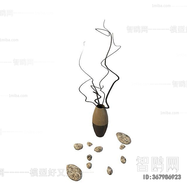 Wabi-sabi Style Dried Branch