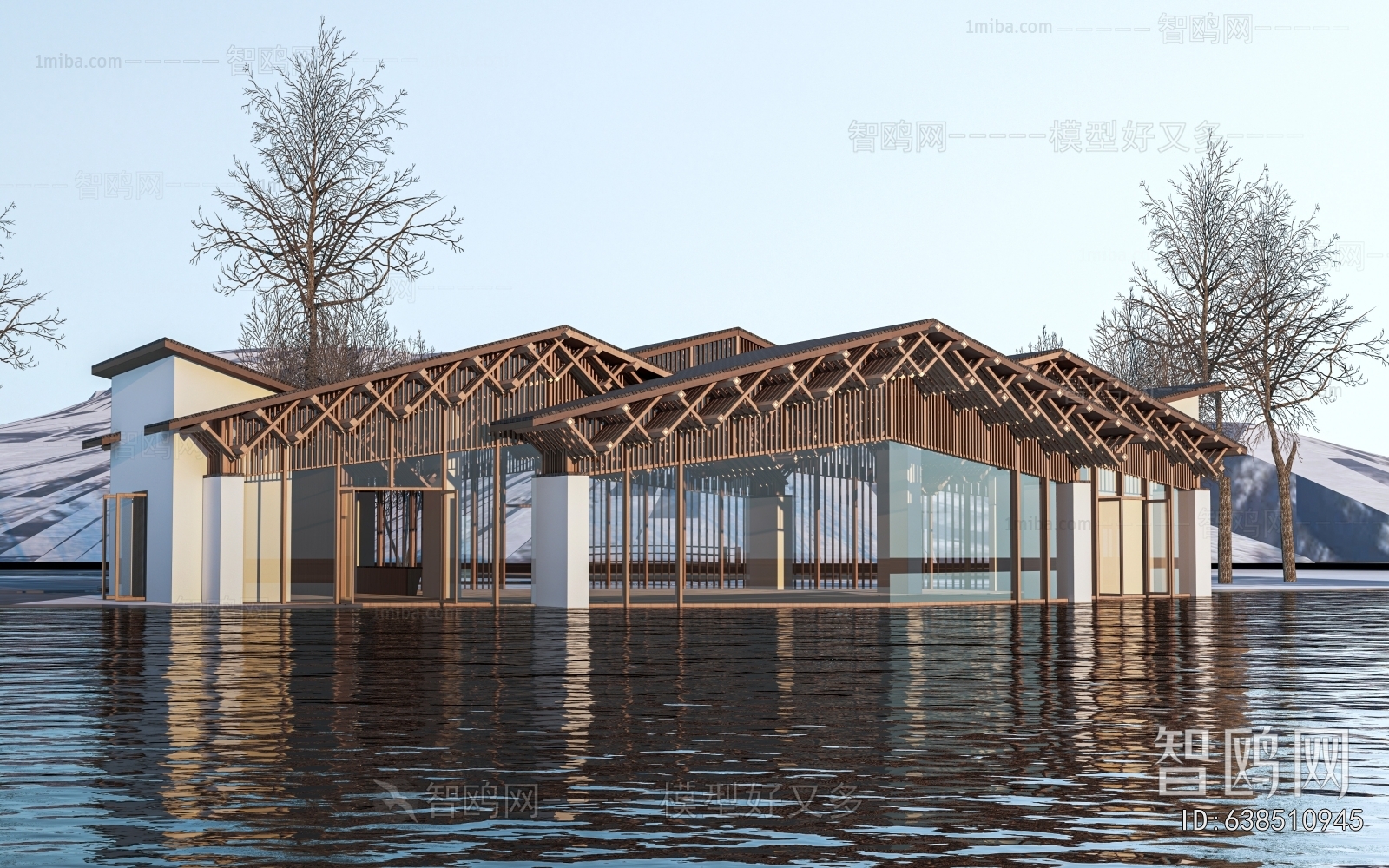 New Chinese Style Architecture Of Artistic Style