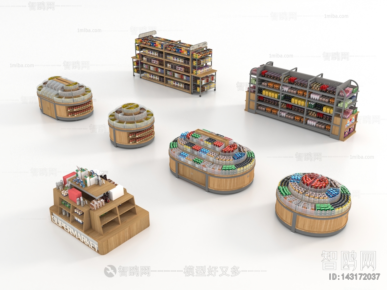 Modern Supermarket Shelf