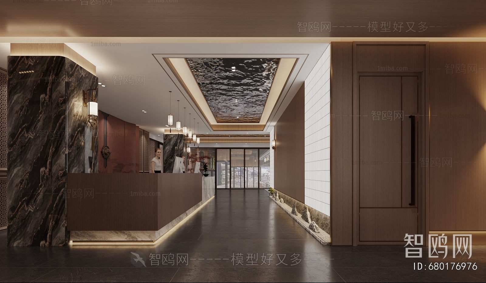 New Chinese Style Lobby Hall