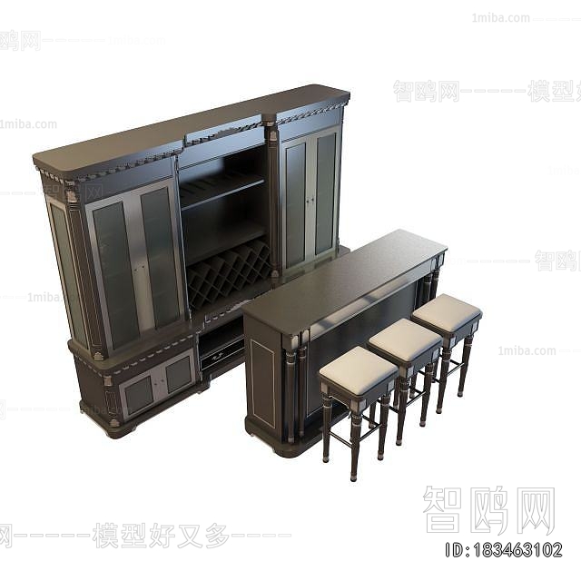 European Style Wine Cabinet